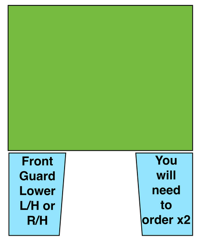 Front Guard Lower L/H or R/H