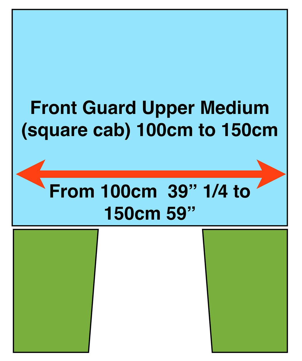 Front Guard Upper Medium 100cm to 150cm width