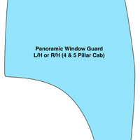 Panoramic Window Guard L/H or R/H (4 & 5 Pillar Cab)
