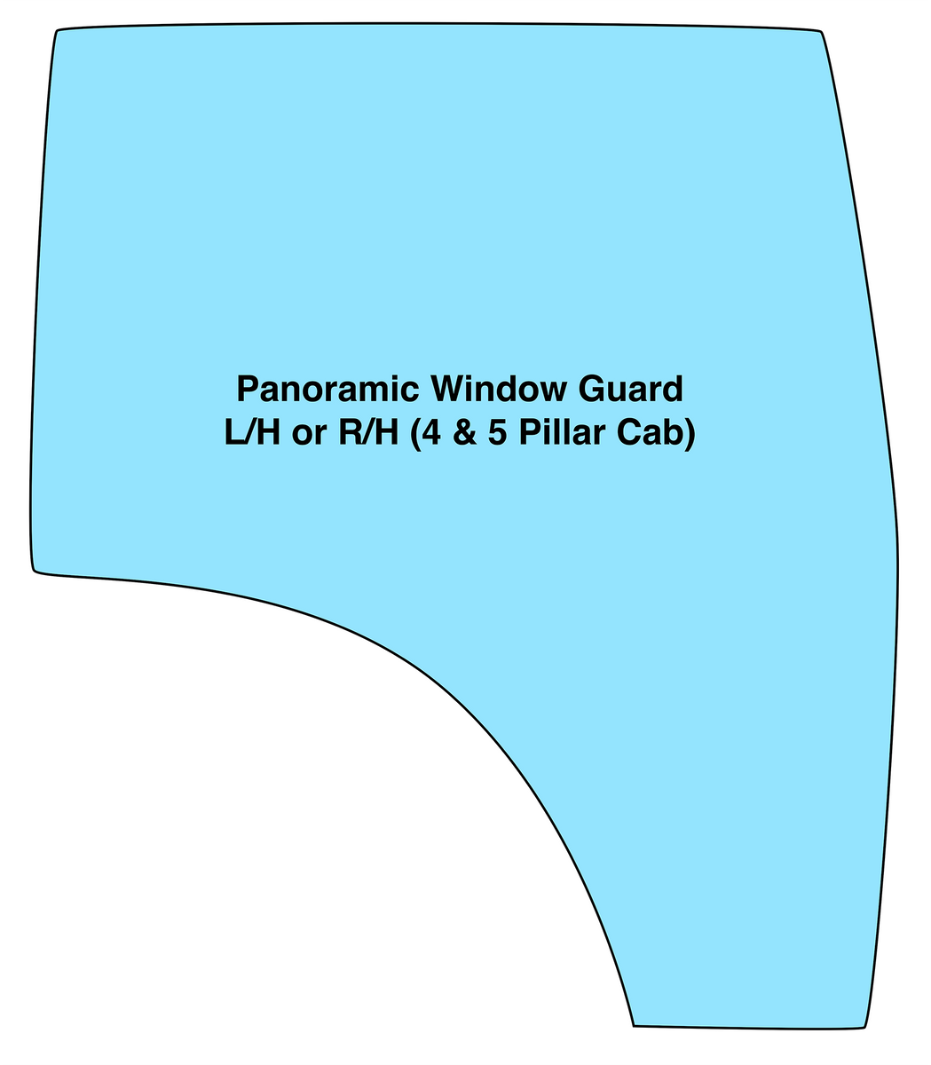 Panoramic Window Guard L/H or R/H (4 & 5 Pillar Cab) – TractorGuard